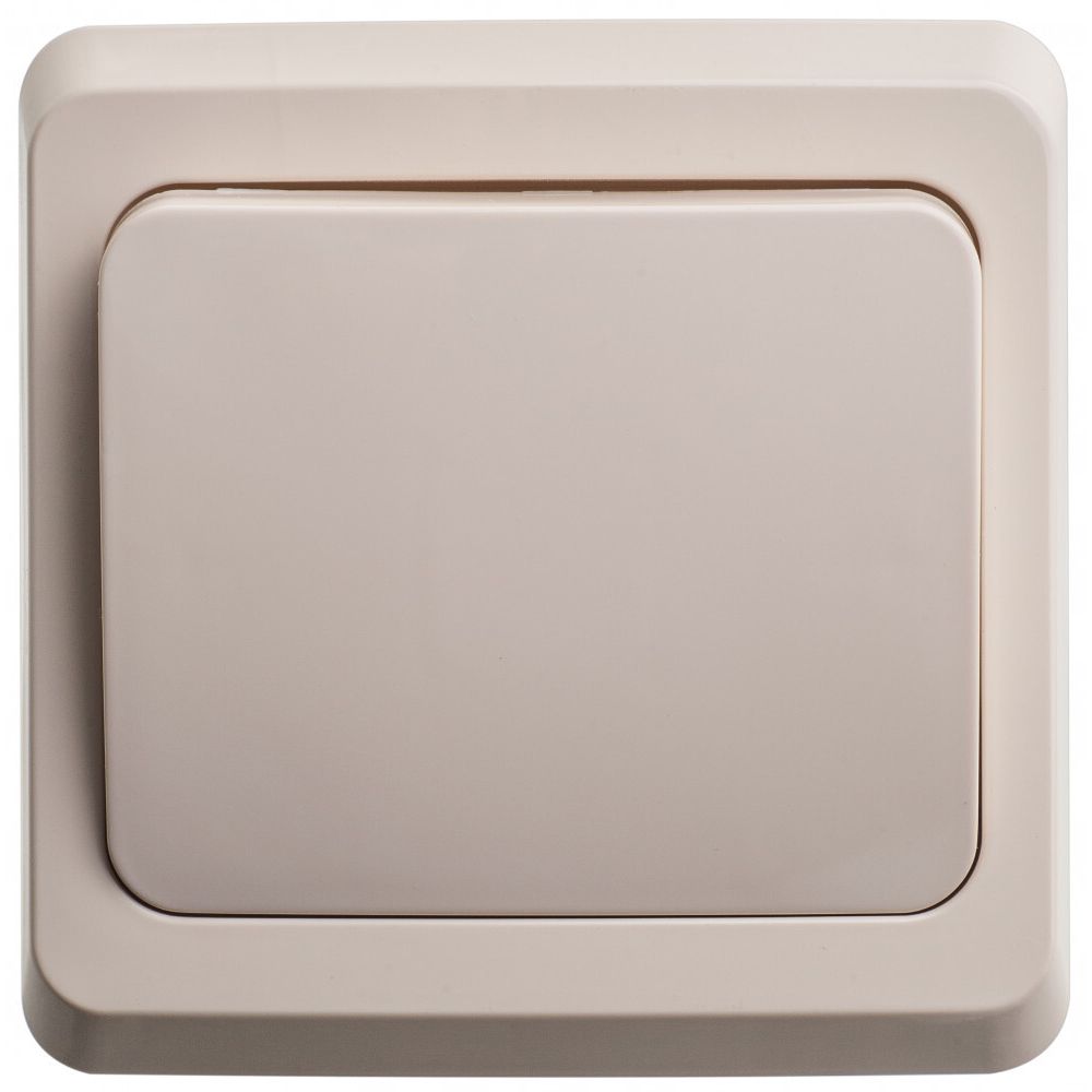 Выключатель 1-клавишный с самовозвратом Systeme Electric (Schneider Electric) Etude, кремовый KC10-001K