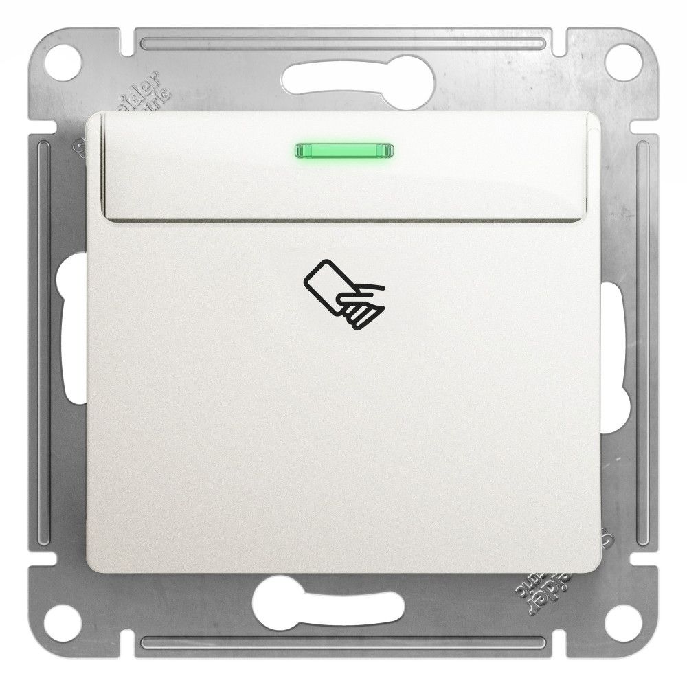 Выключатель карточный Systeme Electric (Schneider Electric) Glossa, перламутр GSL000669