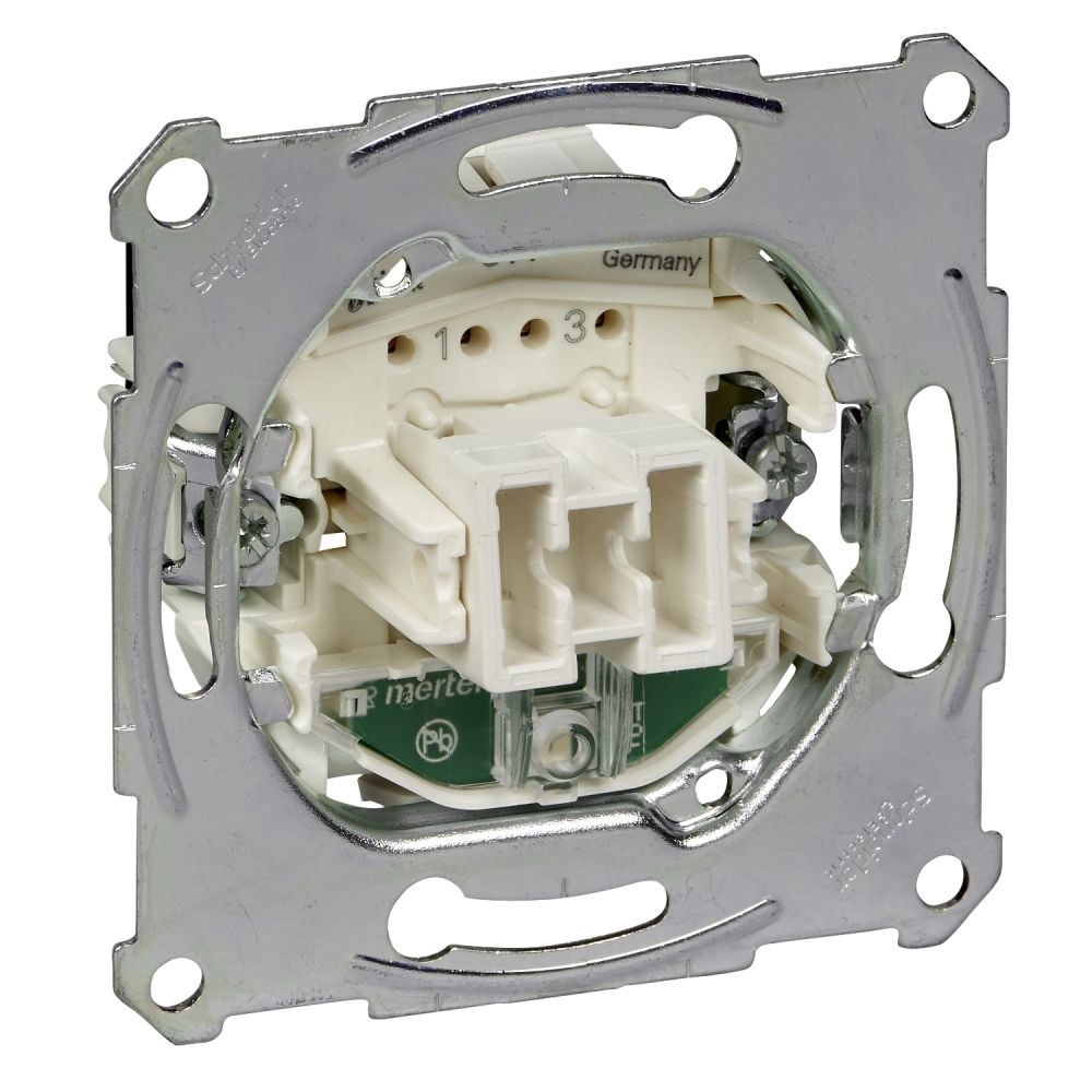 Механизм перекрестного одноклавишного выключателя с подсветкой 10 AX, QF Merten Aquadesign Schneider Electric MTN3137-0000