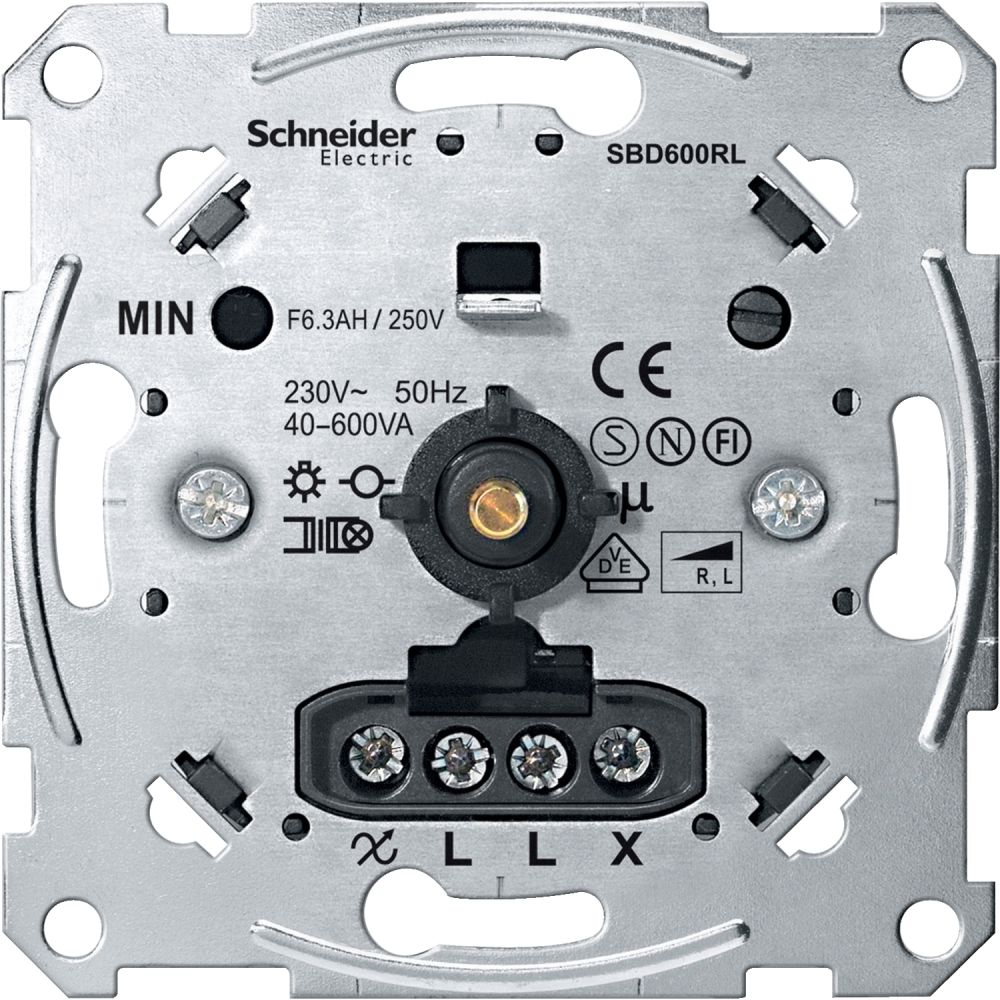 Механизм поворотного светорегулятора с индикатором нагрузки 600ВА Merten Antique Schneider Electric MTN5133-0000