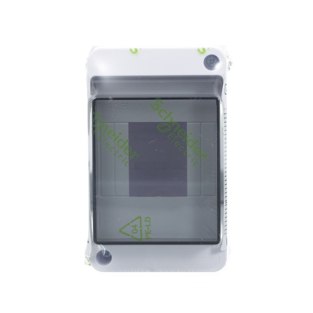 Бокс навесной с прозрачной дверцей 4 модуля Schneider Electric City9 Box EZ9EAB104, белый