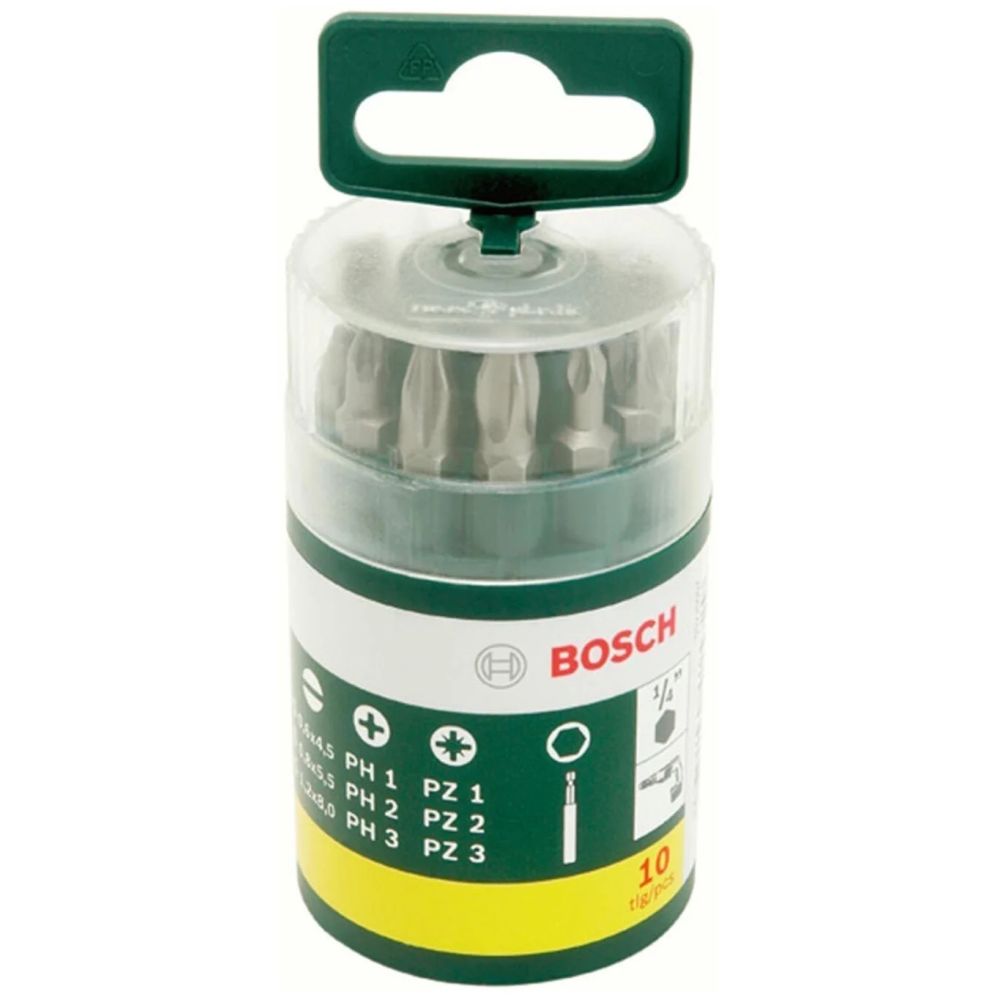 Набор бит Bosch, 9 бит 25 мм+универсальный магнитный держатель (2607019454)