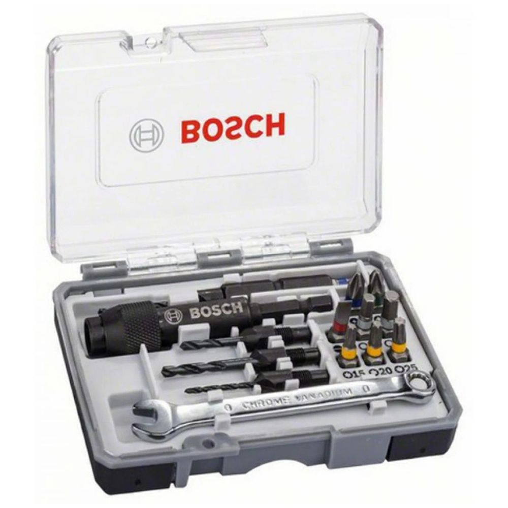 Набор оснастки Bosch Drill-Drive, биты, сверла, гаечный ключ (2607002786)