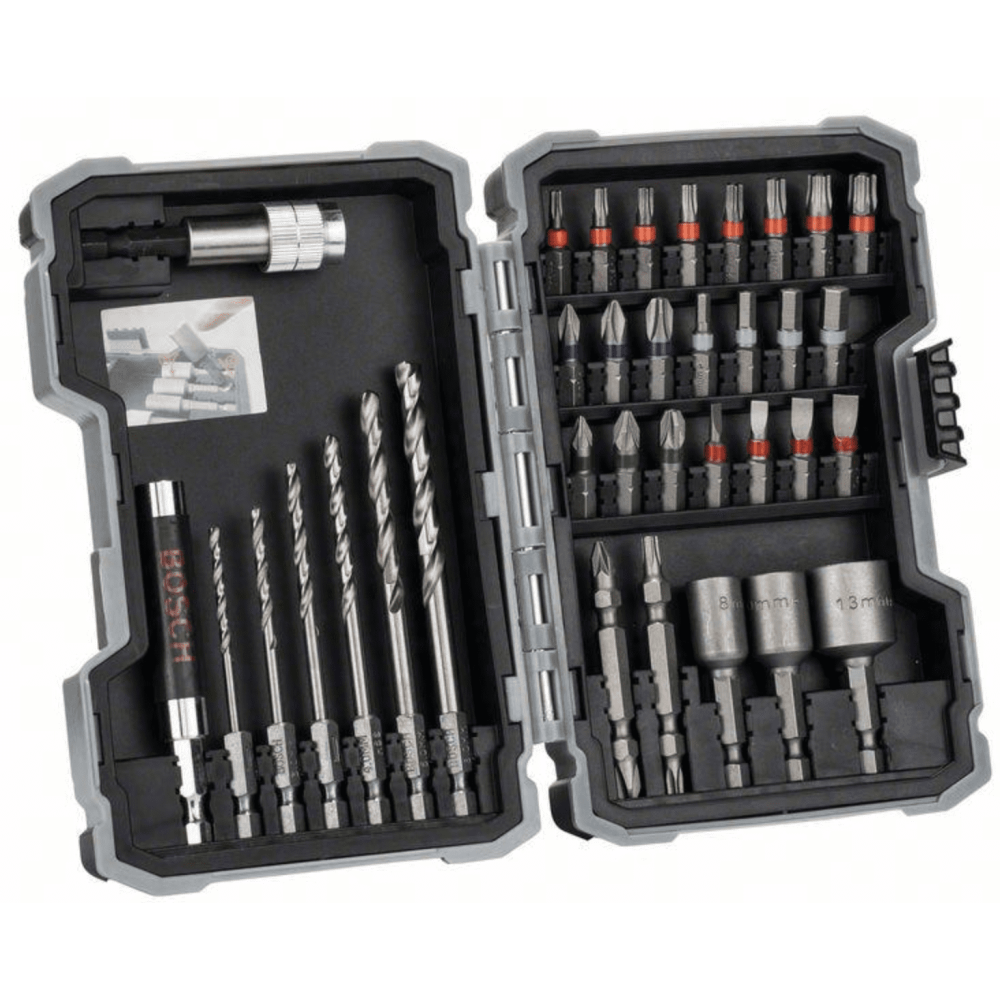 Набор сверл по дереву и насадок-бит Bosch Extra Hard 2607017328, 35 шт.
