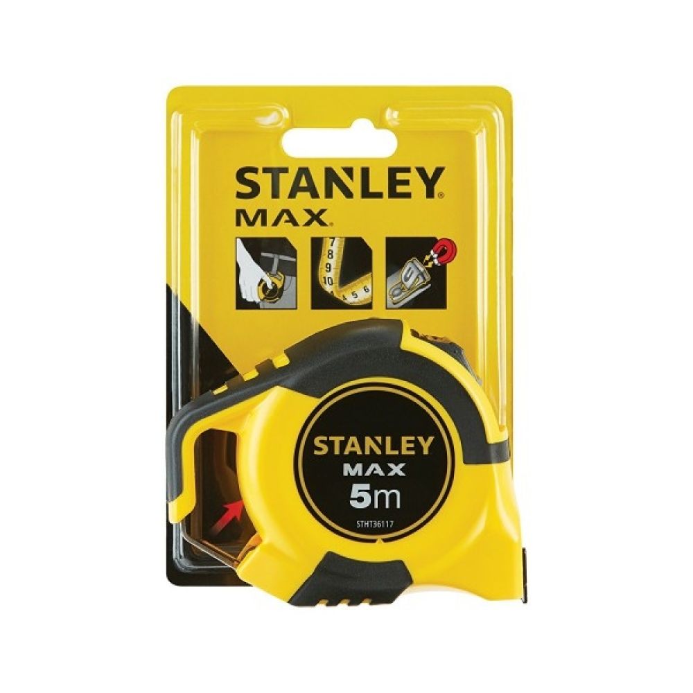 Рулетка измерительная Max магнитная STANLEY STHT0-36117, 5 м х 25 мм