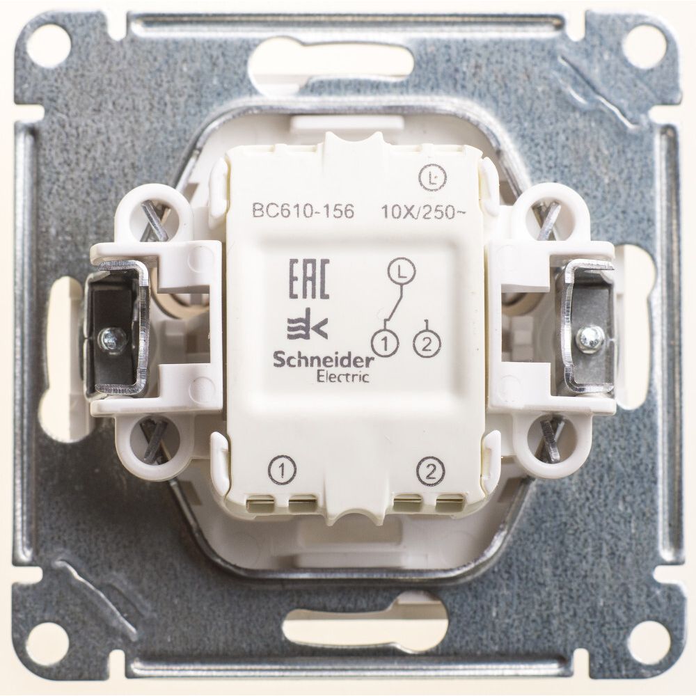 Переключатель 1-клавишный Systeme Electric (Schneider Electric) W59, шампань VS610-156-4-86