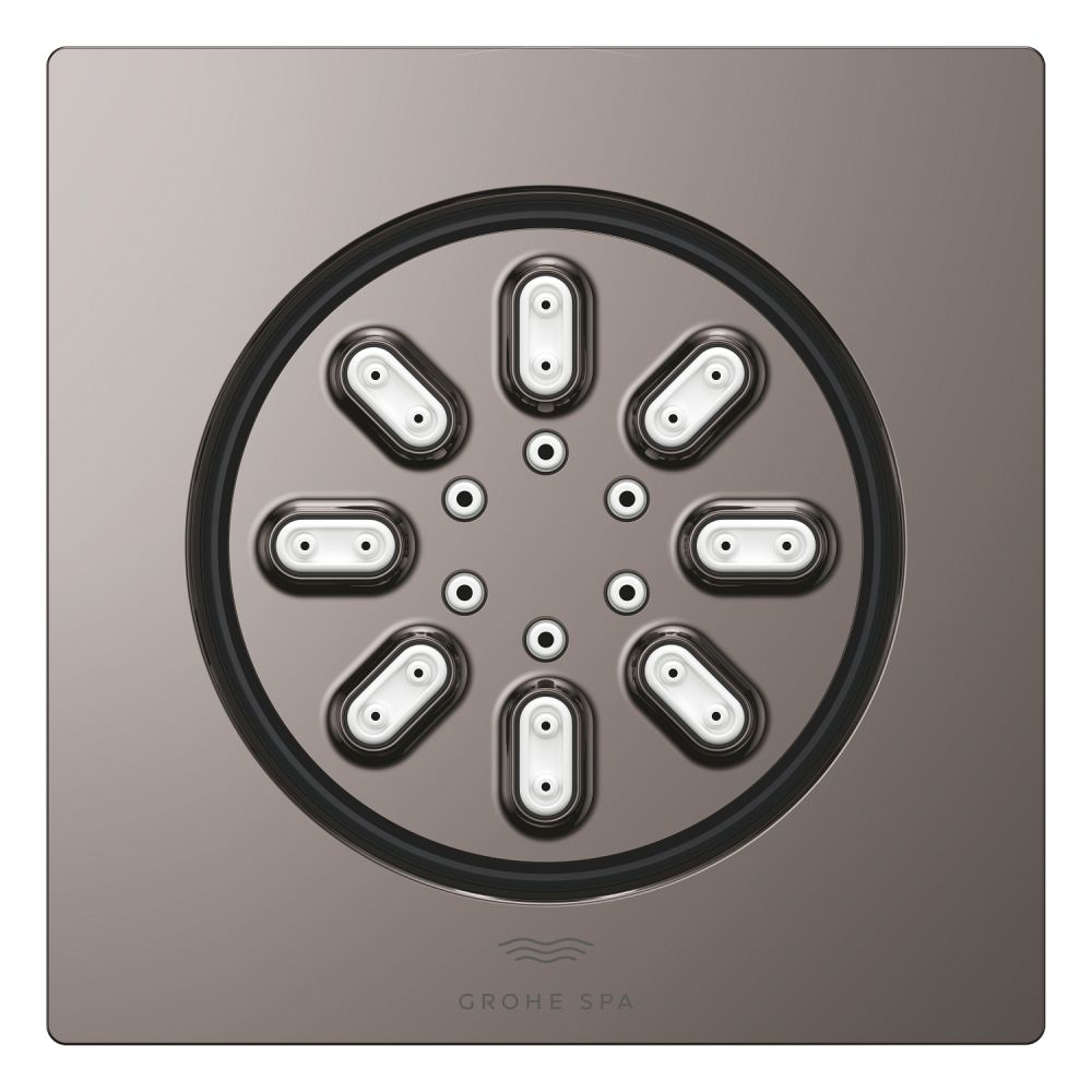 Боковой душ GROHE Rainshower Aqua, квадратный, 2 режима струи, темный графит глянцевый (26802A00)