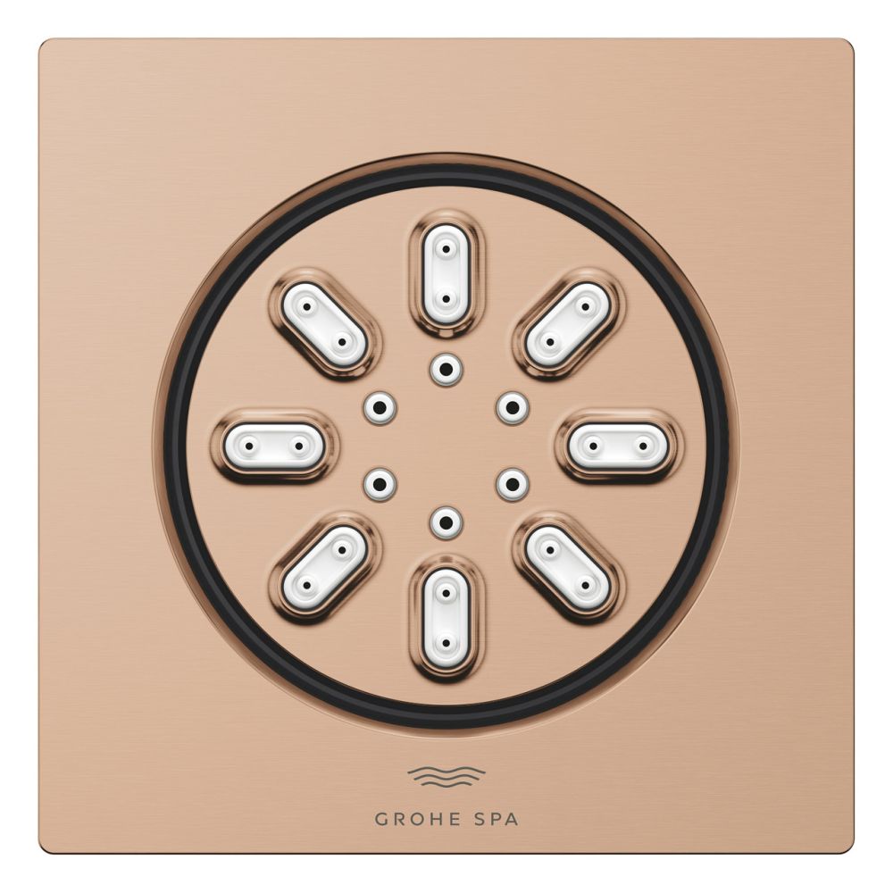 Боковой душ GROHE Rainshower Aqua, квадратный, 2 режима струи, теплый закат матовый (26802DL0)