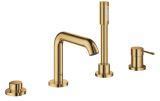 Смеситель для ванны GROHE Essence на 4 отверстия, на край ванны, холодный рассвет глянец (19578GL1)