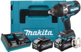 Аккумуляторный гайковерт Makita TW001GM201, 40 В, 2050 Нм, 2500 уд/мин, с 2 АКБ 4 Ач и ЗУ, в кейсе MakPac