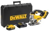 Аккумуляторный лобзик DEWALT DCS331M2, 18 В, 3000 ход/мин, 26 мм, с 2 АКБ 4 Ач и ЗУ, в кейсе (DCS331M2-QW)