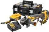 Аккумуляторная угловая шлифмашина DEWALT DCG406P2LRT, 18 В, 125 мм, 9000 об/мин, с 2 АКБ 5 Ач и ЗУ, в кейсе TSTAK (DCG406P2LRT-QW)