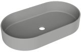 Раковина накладная Aqueduto ESPIRAL, овальная 390*600, серый матовый (ESP0230)