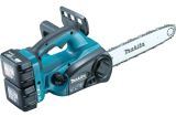 Аккумуляторная цепная пила Makita DUC302RF2, 2x18 В, 30 см, с 2 АКБ 3 Ач и ЗУ