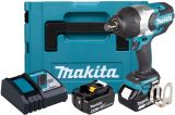 Аккумуляторный гайковерт Makita DTW1001RTJ, 18 В, 1700 Нм, 2200 уд/мин, с 2 АКБ 5 Ач и ЗУ, в кейсе MakPac