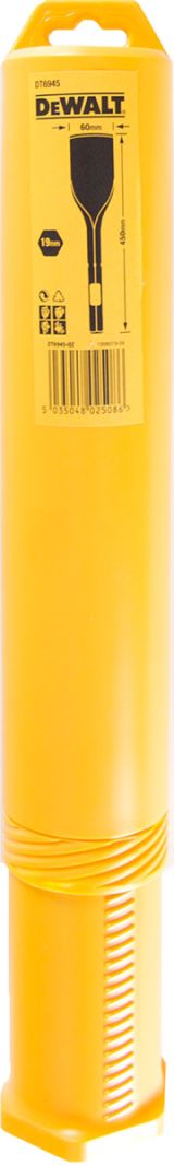 Зубило плоское DEWALT DT6945, 19 мм, HEX, 450 x 60 мм