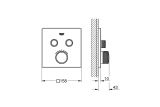 Внешняя часть термостата для ванны и душа GROHE Grohtherm SmartControl на 2 потребителя, холодный рассвет матовый (29124GN0)
