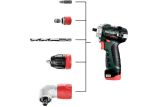 Аккумуляторная дрель-шуруповерт Metabo PowerMaxx BS BL Q, без патрона, 12 В, с 2 АКБ 2 Ач и ЗУ, в кейсе, T03490