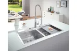 Мойка GROHE K800 с двумя чашами, нержавеющая сталь (31585SD1)