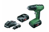 Аккумуляторная дрель-шуруповерт Bosch EasyDrill 18V-40, АКБ 2х1.5Ah, З/У, кейс, 06039D8002