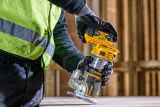 Аккумуляторный вертикальный фрезер DEWALT DCW604P2, 18 В, 25500 об/мин, 55 мм, с 2 АКБ 5 Ач и ЗУ, в кейсе TSTAK (DCW604P2-QW)