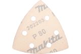 Бумага шлифовальная Makita треугольная на липучке 94 мм, A80, (D-58590)