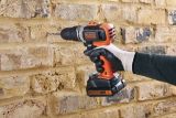 Аккумуляторная ударная дрель-шуруповерт BLACK+DECKER BCD003C2K, 18В, 1400 об/мин, 40 Нм, 2 Li-Ion аккумулятора 1.5Ач, зарядное устройство, кейс