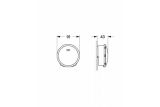 Наливной, сливной и переливной гарнитур GROHE Talentofill, внешняя часть, теплый закат матовый (19952DL0)