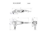 Машина шлифовальная угловая Metabo W 24-230 MVT, 606467000