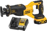 Аккумуляторная сабельная пила DEWALT DCS382P1T, 18 В, 3200 ход/мин, 28.6 мм, с АКБ 5 Ач и ЗУ, в кейсе TSTAK (DCS382P1NT-XJ)