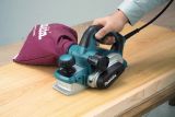 Электрорубанок Makita KP0810, 850 Вт, 16000 об/мин, 82 мм