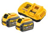Набор DEWALT DCB118X2: 2 АКБ FLEXVOLT DCB547, Li-Ion, 18/54 В, 9/3 Ач и быстрое зарядное устройство DCB118, 18/54 В, 8 А