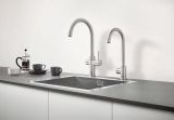 Смеситель для кухни GROHE Red Mono и бойлер Red M-size, суперсталь (30085DC1)