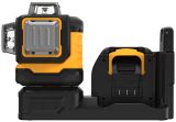 Аккумуляторный лазерный нивелир DEWALT DCE089D1G18, 12/18 В, зеленый луч, 35 м, с АКБ 2 Ач и ЗУ, в кейсе TSTAK (DCE089D1G18-QW)