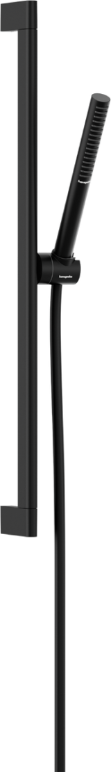 Душевой гарнитур hansgrohe Pulsify S 100 1jet EcoSmart+ со штангой 65 см, 24373670, матовый черный