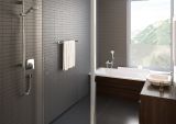 Душевой гарнитур hansgrohe Croma Select E 110 3jet Multi со штангой 90 см 26590400, белый/хром