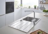 Мойка GROHE K500 45 -S 1.0 из нержавеющей стали, оборачиваемая, и смеситель для мойки GROHE Minta (31573SD1)