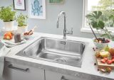 Мойка GROHE K200 60-S, 533 x 458 мм, оборачиваемая с одной чашей, нержавеющая сталь (31719SD0)