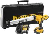 Аккумуляторный пистолет для герметика DEWALT DCE581P1K, 18 В, 2500 Н, с АКБ 5 Ач и ЗУ, в кейсе