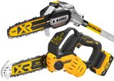 Аккумуляторный набор садовой техники DEWALT, 18 В: цепная пила DCMPS520 + сучкорез-высоторез DCMPS567, с АКБ 5 Ач и ЗУ