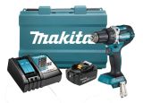 Аккумуляторная дрель-шуруповерт Makita, 18 В, 2000 об/мин, с АКБ 5 Ач и ЗУ, в кейсе, DDF484RT