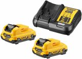 Аккумуляторный набор DEWALT DCK2110L2T, 12 В: дрель-шуруповерт DCD701 + шуруповерт DCF801, с 2 АКБ 3 Ач и ЗУ, в кейсе TSTAK
