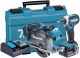 Аккумуляторный набор Makita, 18 В: дисковая пила DCS552 + шуруповерт DTD153, с АКБ 5 Ач и ЗУ, в кейсе