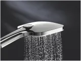 Ручной душ GROHE Rainshower SmartActive 130 Cube, 15 л/мин, 3 режима, хром/белый (26551LS0)