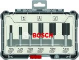 Набор пазовых фрез Bosch 2607017465, хвостовик 6 мм, 6 шт