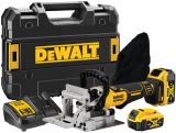 Аккумуляторный ламельный фрезер DEWALT DCW682P2, 18 В, 8000 об/мин, с 2 АКБ 5 Ач и ЗУ, в кейсе TSTAK (DCW682P2-QW)