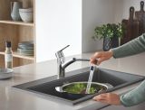 Смеситель для кухни GROHE Start QuickFix с низким вытяжным изливом, хром (30531001)