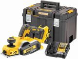 Аккумуляторный рубанок DEWALT DCP580P1T, 18 В, 15000 об/мин, 82 мм, с АКБ 5 Ач и ЗУ, в кейсе TSTAK (DCP580P1NT-XJ)