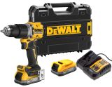 Аккумуляторная ударная дрель-шуруповерт DEWALT DCD805E2T, 18 В, 2000 об/мин, 34000 уд/мин, с 2 АКБ 1.7 Ач и ЗУ, в кейсе TSTAK (DCD805E2T-QW)