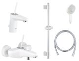 Готовый комплект для ванной комнаты GROHE Eurodisc Joy, белая луна (NB0023)